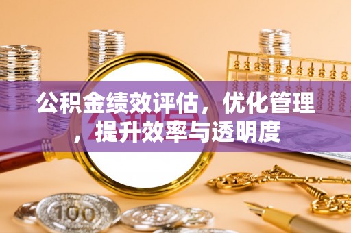 和县公积金绩效评估，优化管理，提升效率与透明度