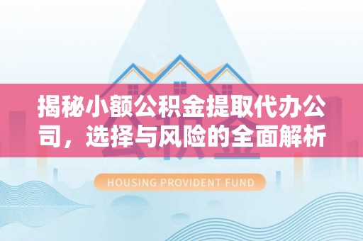 和县揭秘小额公积金提取代办公司，选择与风险的全面解析
